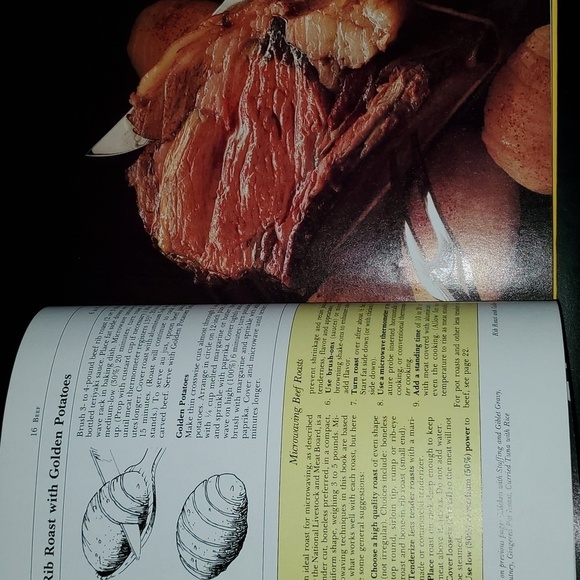 Vintage Betty Crocker's microwave cookbook circa 1981 Hardcover about 280 pages - Picture 9 of 12